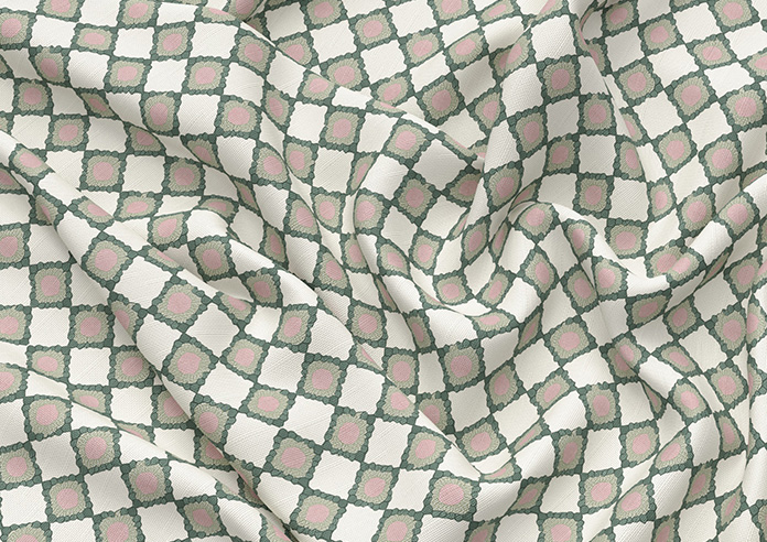 Adelaide, Checkers Rosies Pink - Made to Measure Curtains - Image 4
